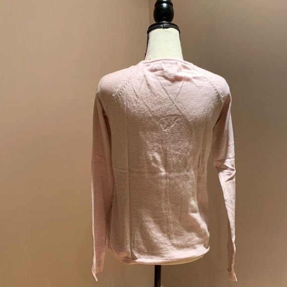 Elle Pink Floral Embroidered Sweater Sma - Picture 3 of 4